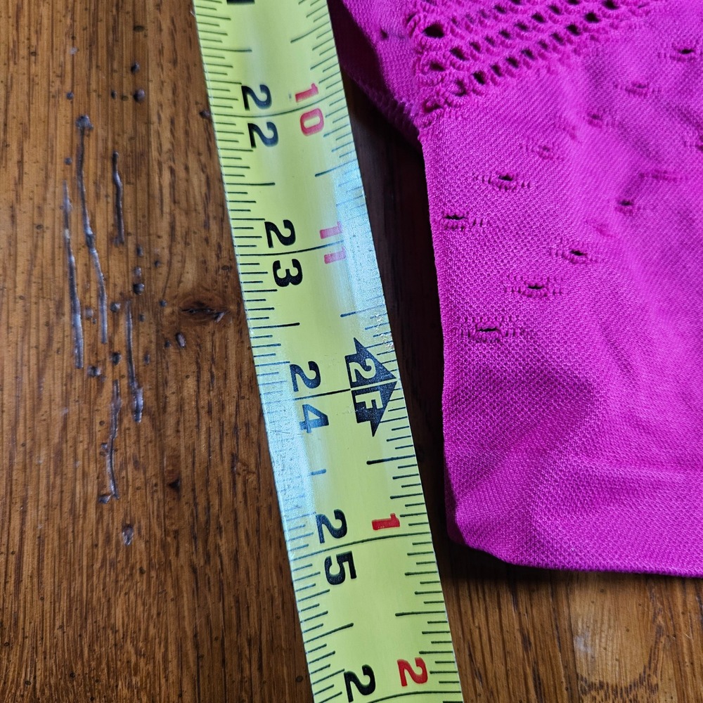 PINK Chloe x Halle High Waisted Seamless Leggings Eyelet Detail Pink Size Medium - Picture 14 of 14